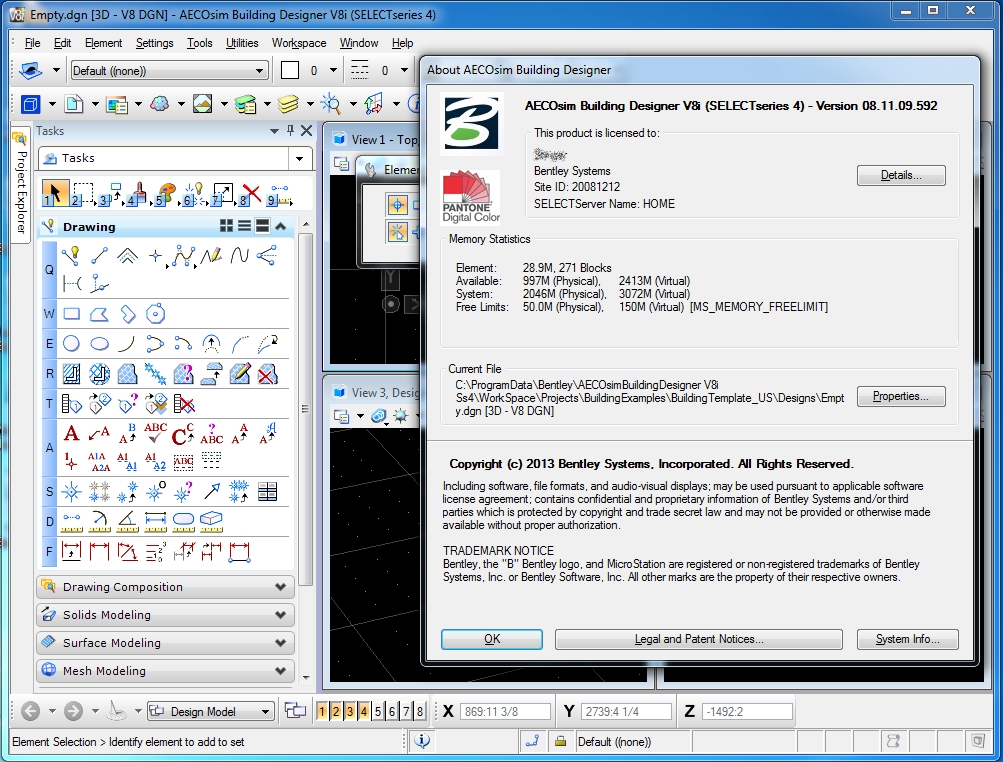 Bentley AECOsim Building Designer V8i (SELECTSeries 4) 8.11.09.592