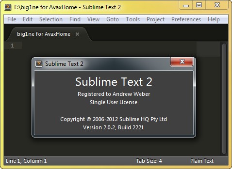 Sublime Text 2.0.2 Build 2221 Final + Portable