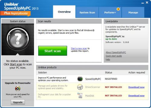 Uniblue SpeedUpMyPC 2013 5.3.11.2 Multilingual 系统加速软件