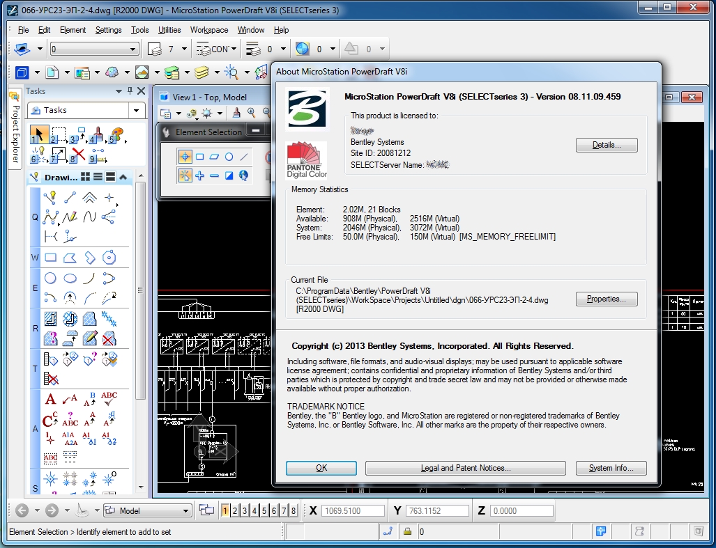 Bentley MicroStation PowerDraft V8i (SELECTSeries 3) 08.11.09.459