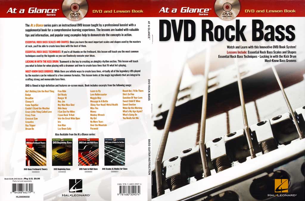 Hal Leonard - At a Glance - Rock Bass - DVD (2013)