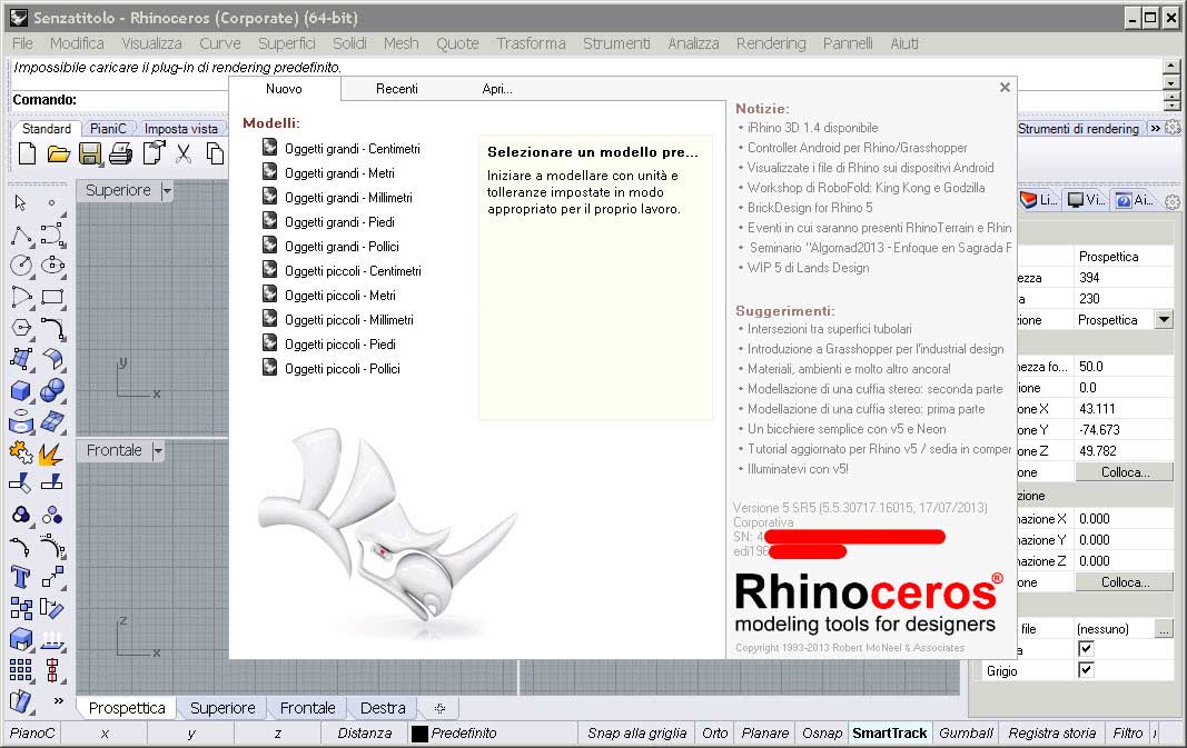 Rhinoceros 5 SR5 v5.5.30717.16015 Corporate Edition