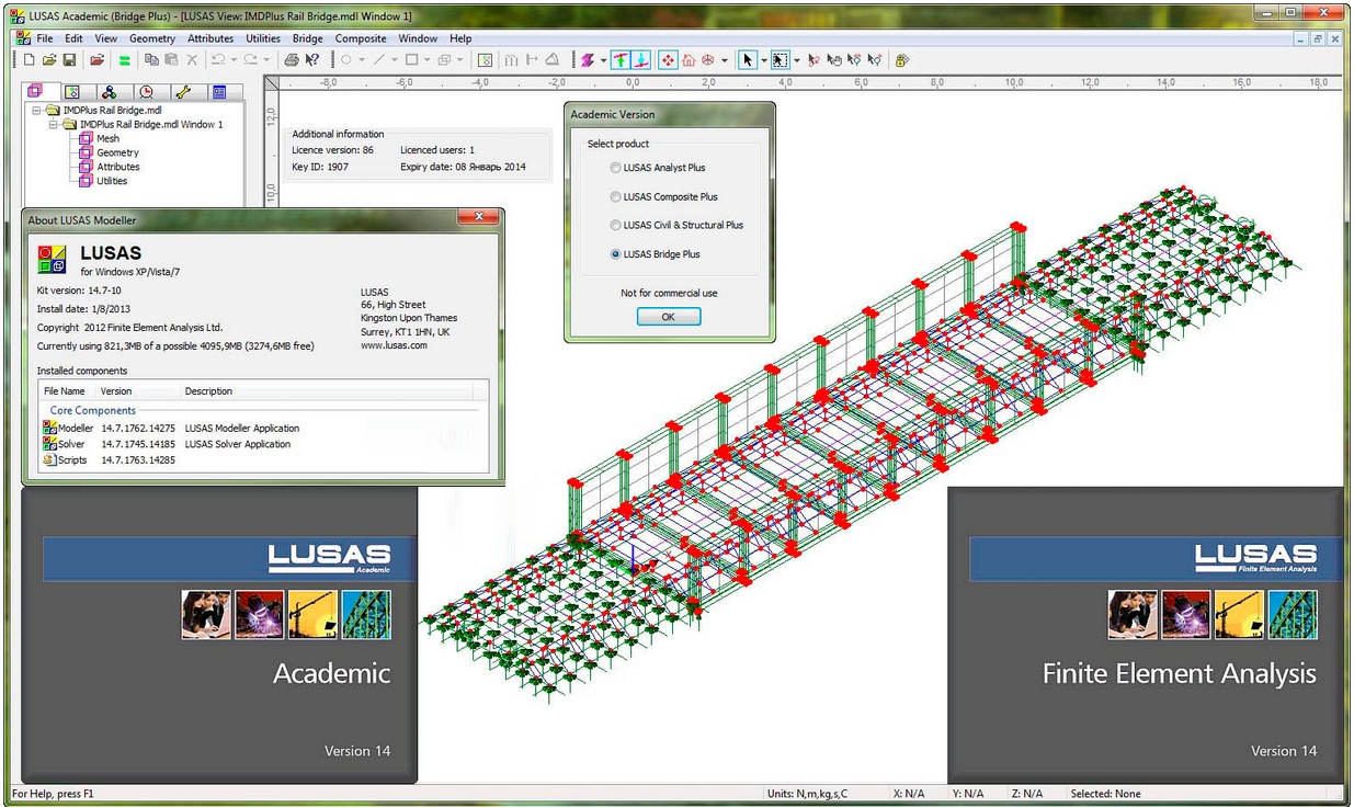 LUSAS Finite Element Analysis Suite (Academic) 14.7.10