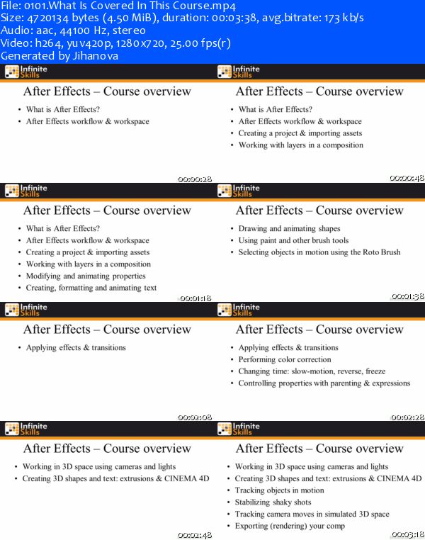 InfiniteSkills - Learning Adobe After Effects CC Training Video