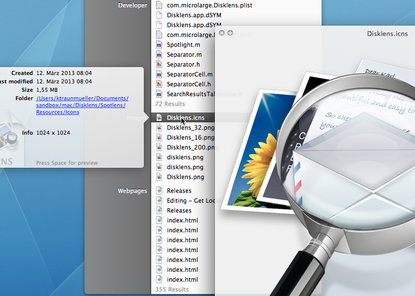 Disklens v1.1.0 Mac OS X