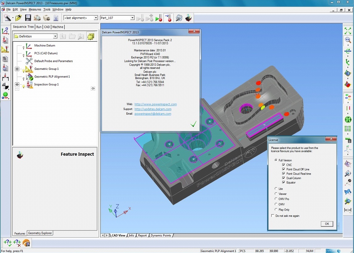 Delcam PowerInspect 2013 SP2