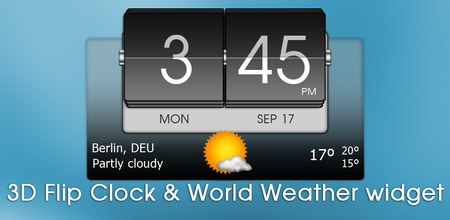 3D Flip Clock & World Weather Android