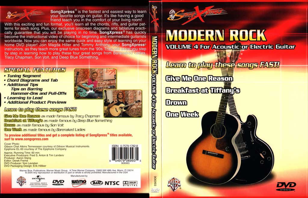现代摇滚吉他教程V4 SongXpress – Modern Rock For Guitar – V4 – DVD (2004)