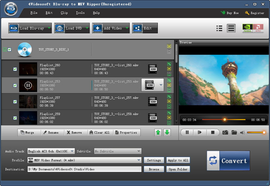 4Videosoft Blu-ray to MKV Ripper 5.0.50 Multilanguage