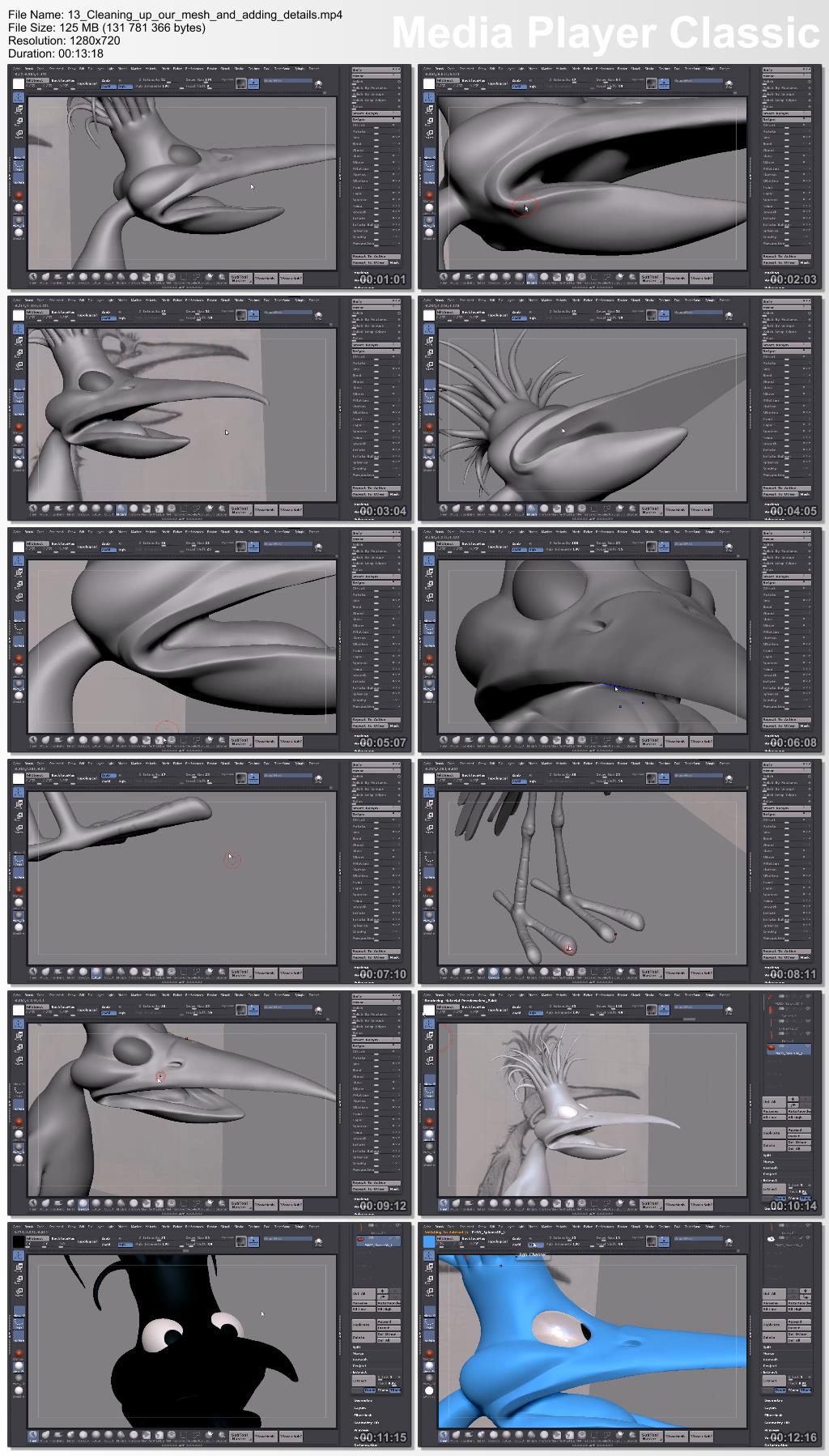 Dixxl Tuxxs - Creating a Stylized Cartoon Bird in ZBrush