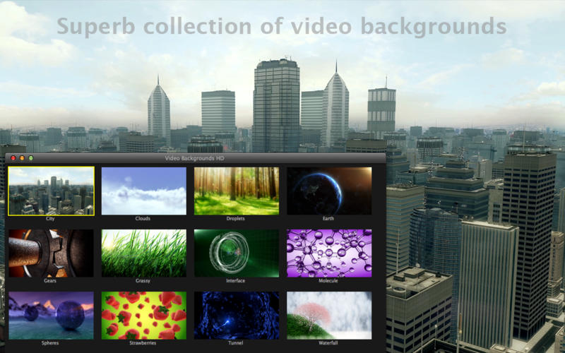 Video Backgrounds HD v2.0 Mac OS X