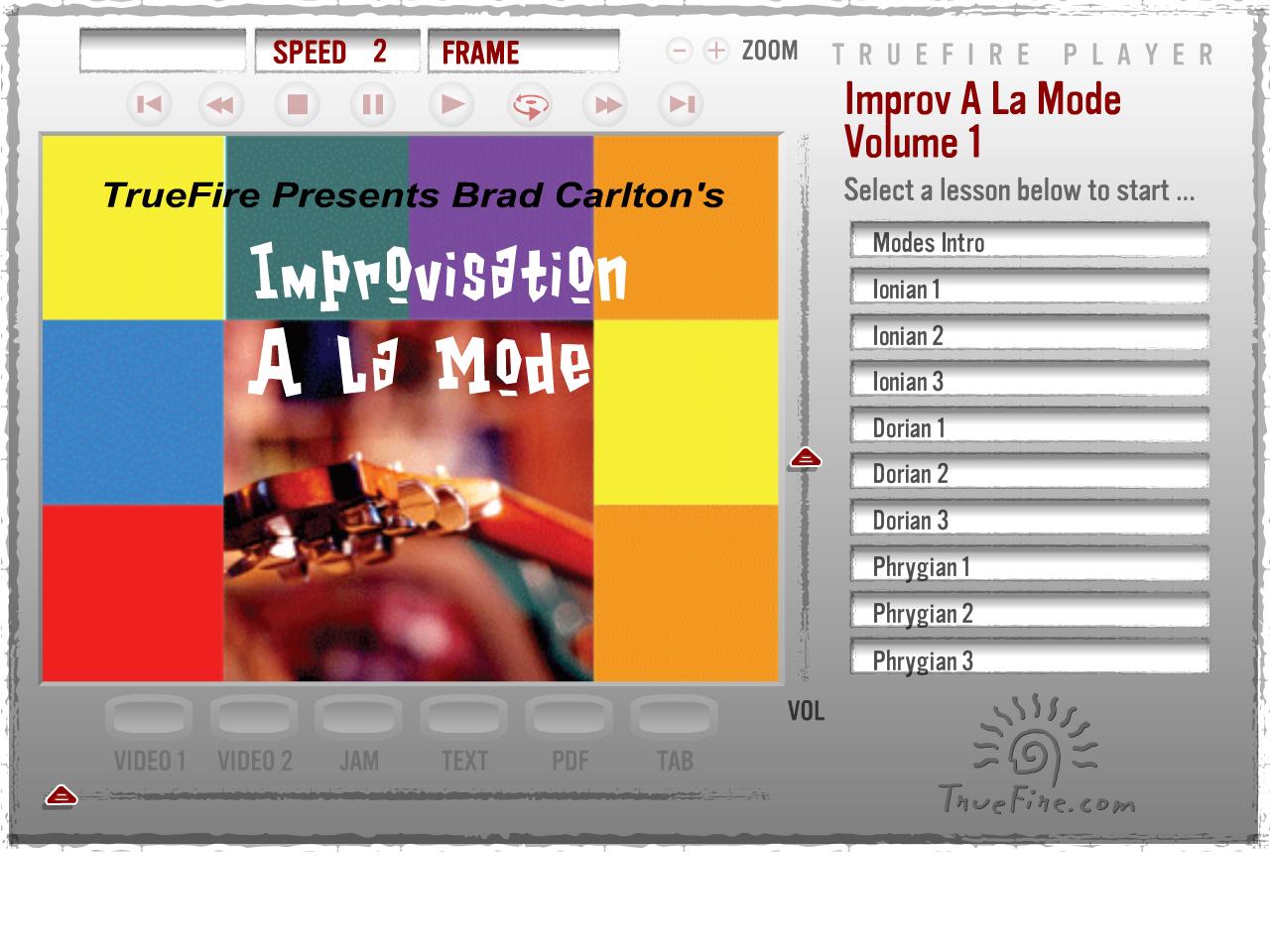 Truefire - Brad Carlton's Improvisation A La Mode - DATA-DVD (2009)