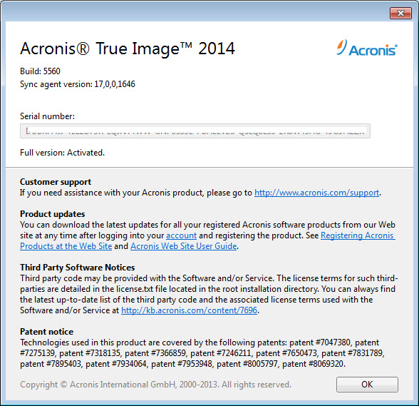 Acronis True Image Home 2014 17 Build 5560