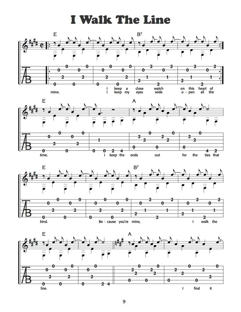 The Music of Johnny Cash - For Fingerpicking Guitar - Fred Sokolow - (2007)