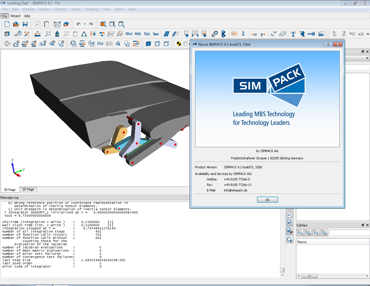 Intec Simpack 9.2