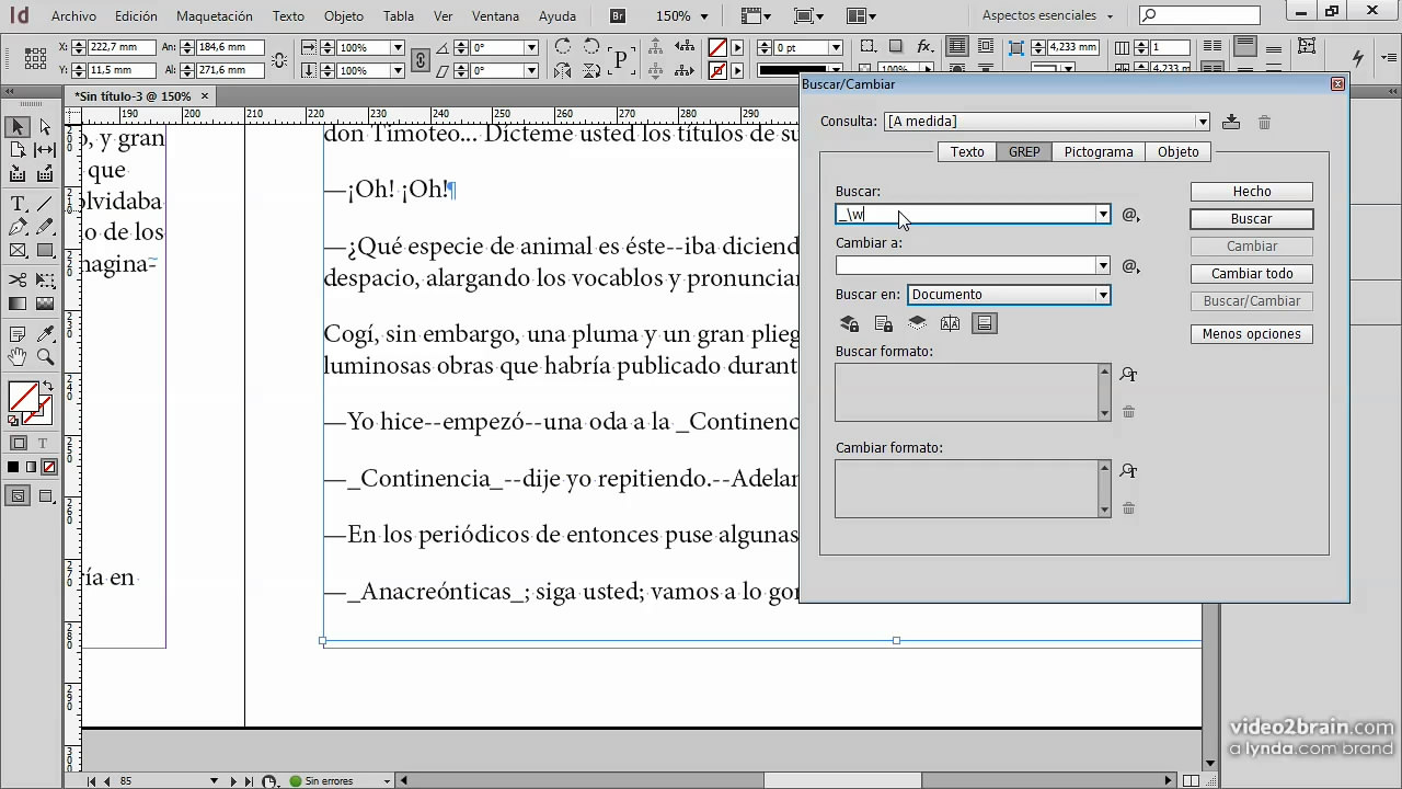 Estilos GREP con InDesign