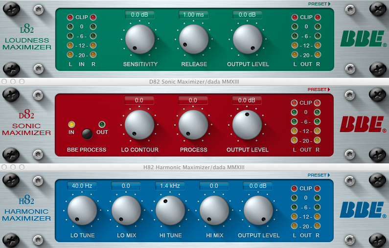 BBE Sound All Plugins Bundle VST AU RTAS v1.2 (Win / Mac OS X)