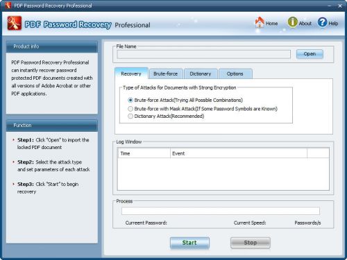 SmartKey PDF Password Recovery Professional 5.1.0.0