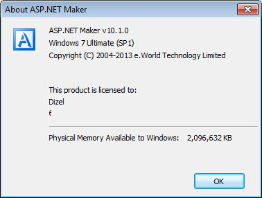 ASP.NET Maker 10.1.0