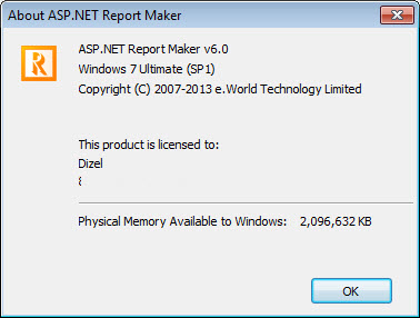 ASP.NET Report Maker 6.0.0