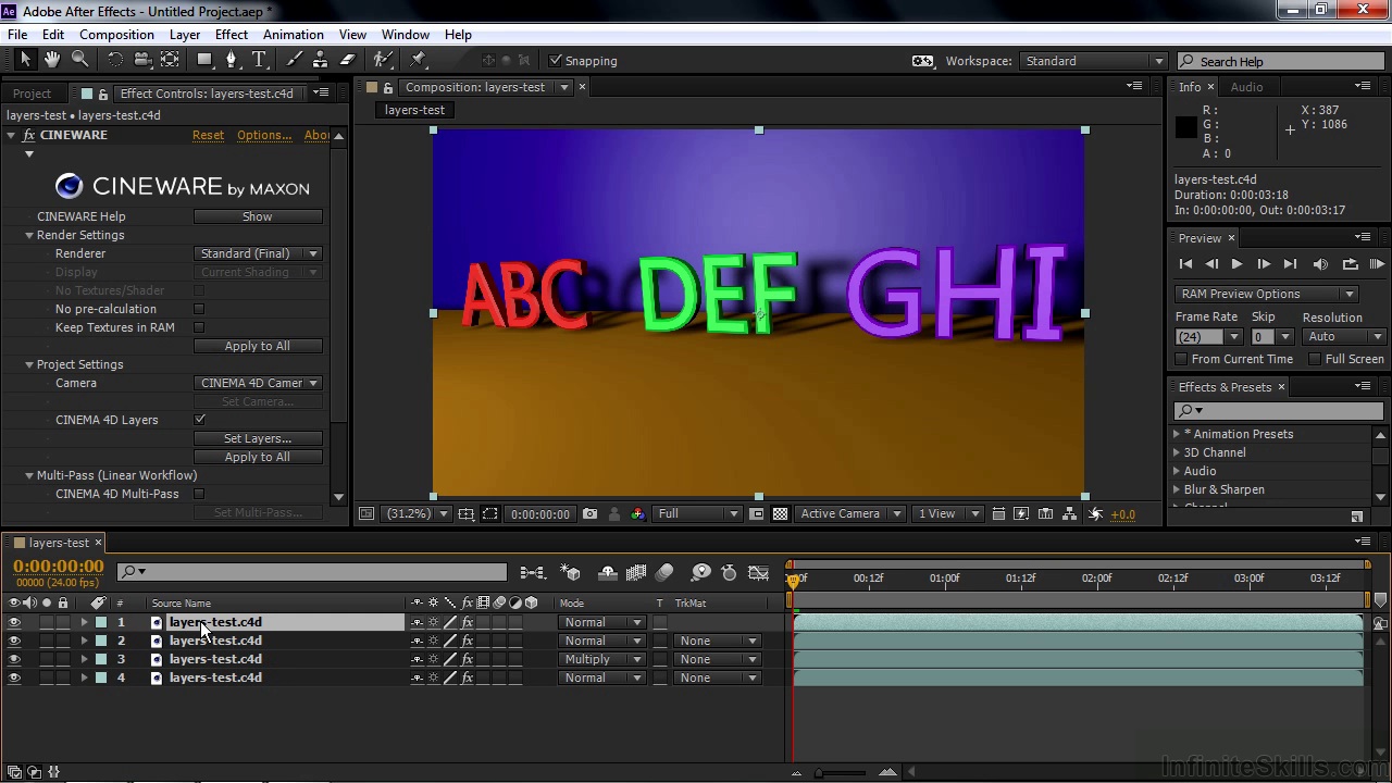 Learning CINEMA 4D Lite For After Effects