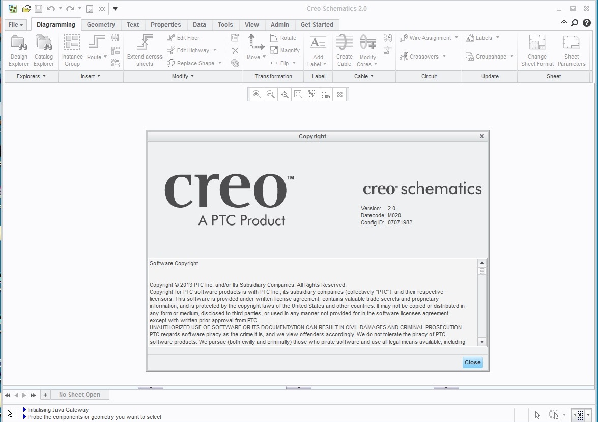 PTC Creo Schematics 2.0 M020