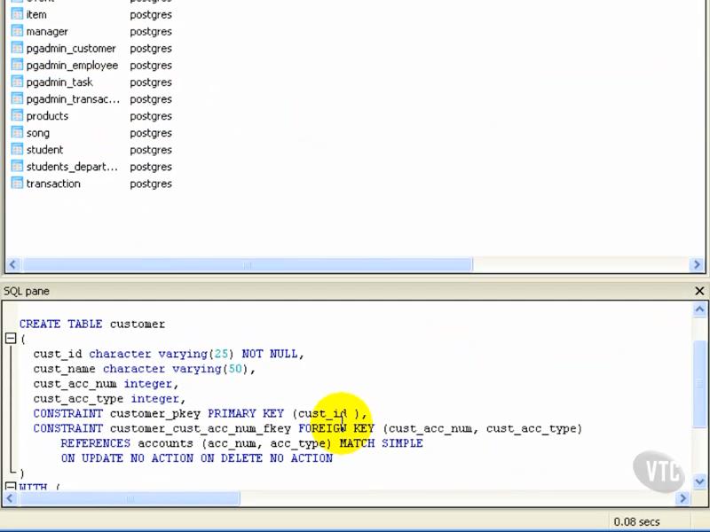 VTC - PostgreSQL Tutorials (2012)