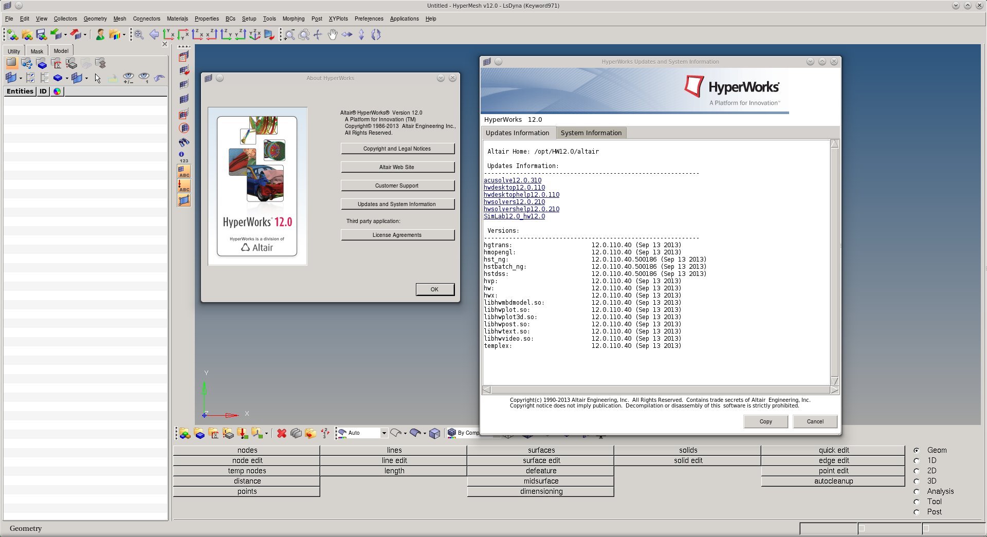 Altair HyperWorks 12.0.1