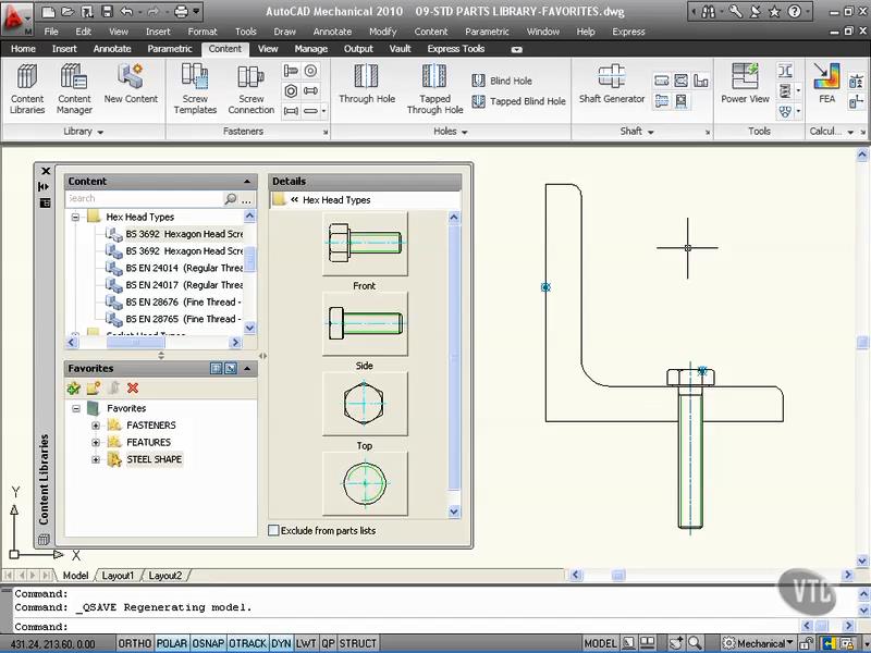 Autodesk AutoCAD Mechanical 2010: Basic Concepts Tutorials (2010)