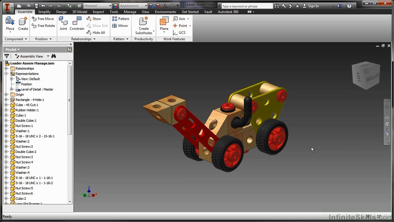 Infinite Skills - Learning Autodesk Inventor 2014 Training Video