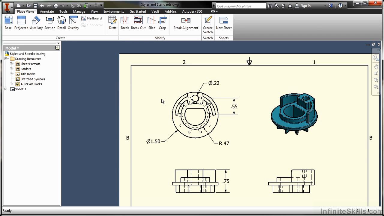 Infinite Skills - Learning Autodesk Inventor 2014 Training Video