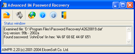 Advanced Instant Messengers Password Recovery 4.50.543