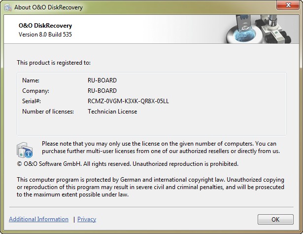 O&O DiskRecovery 8.0.535 (x86/x64)