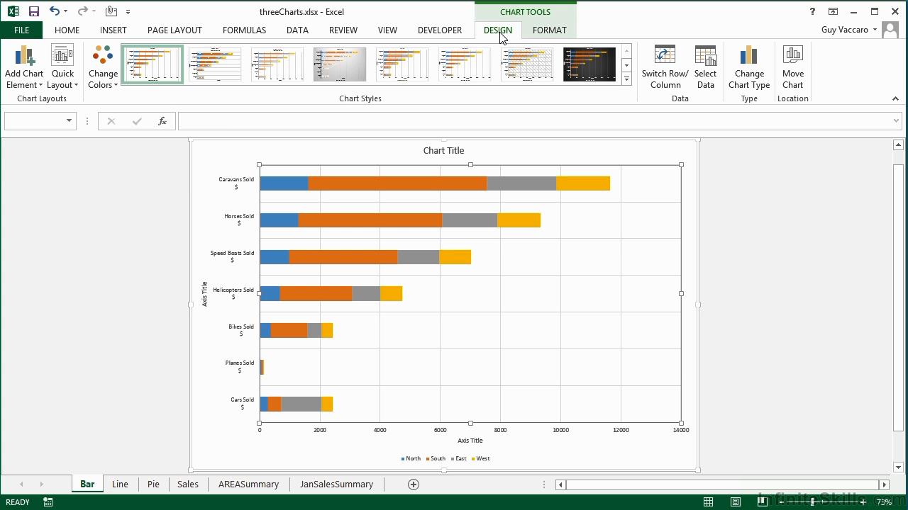 Infinite Skills - Microsoft Excel - Charts In Detail Training Video