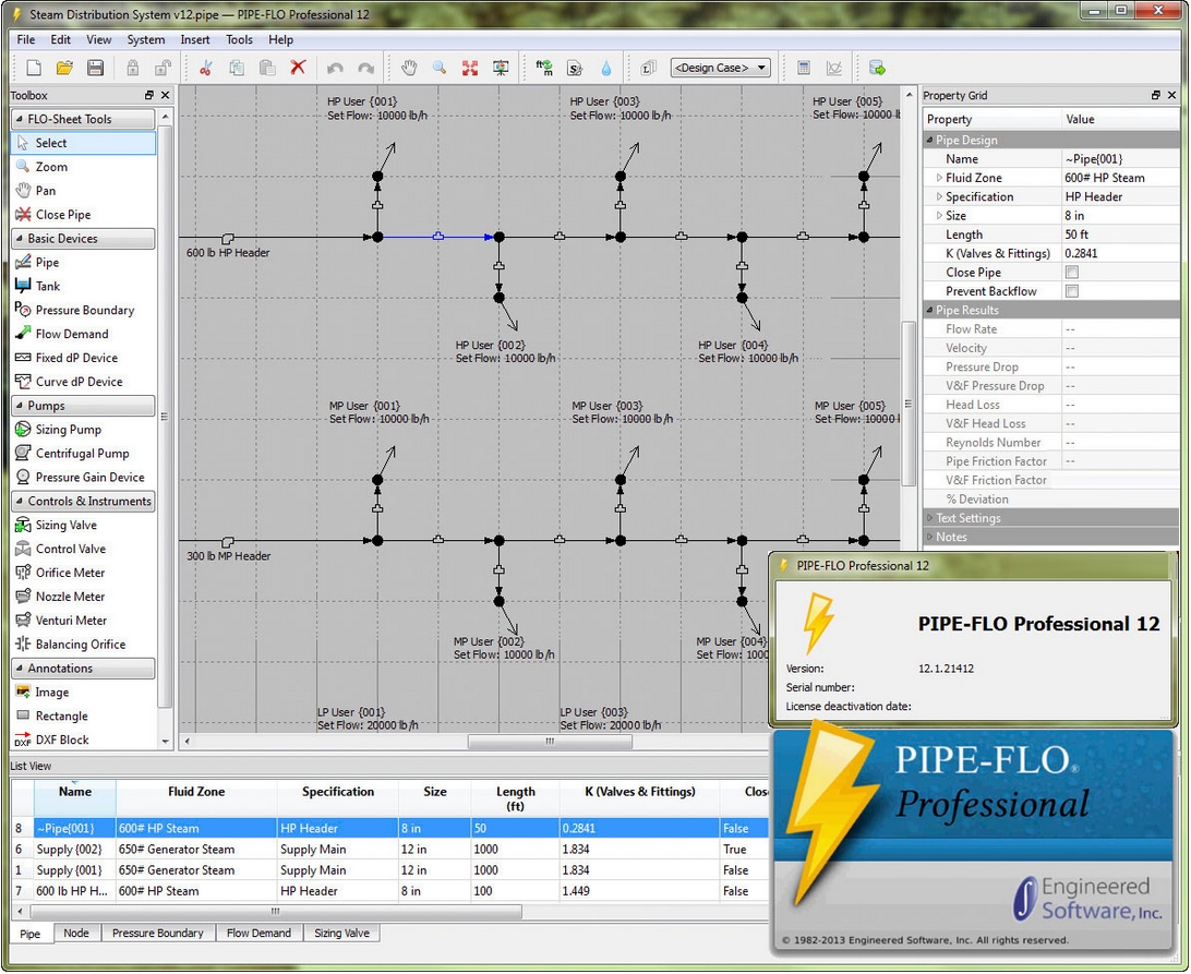 Engineered Software PIPE-FLO Pro 12.1