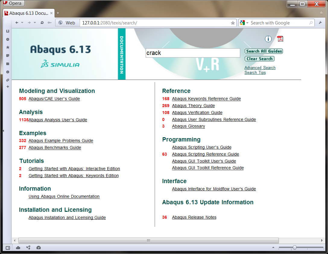 Simulia Abaqus 6.13 Documentation