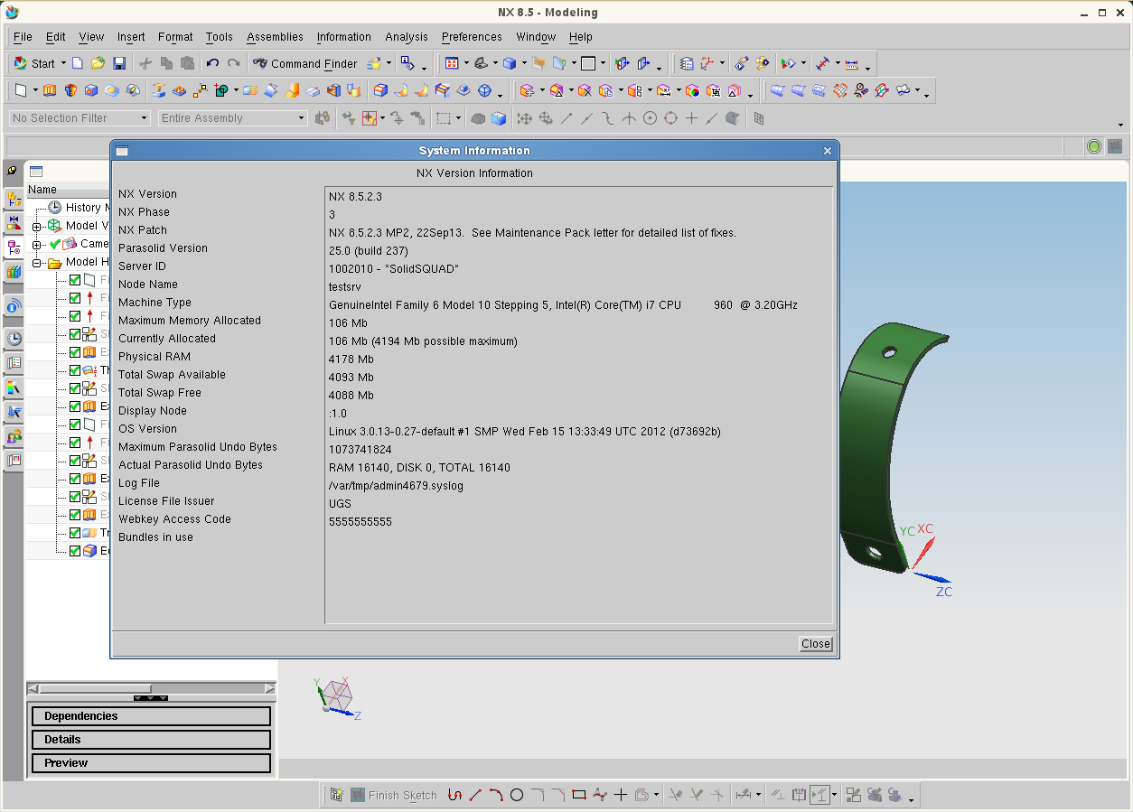 Siemens PLM NX 8.5.2 (Linux) MP02 Update