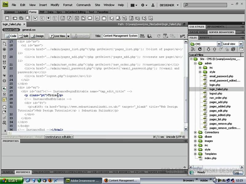 CMS Programming Using PHP by Sebastian Sulinski (Repost)