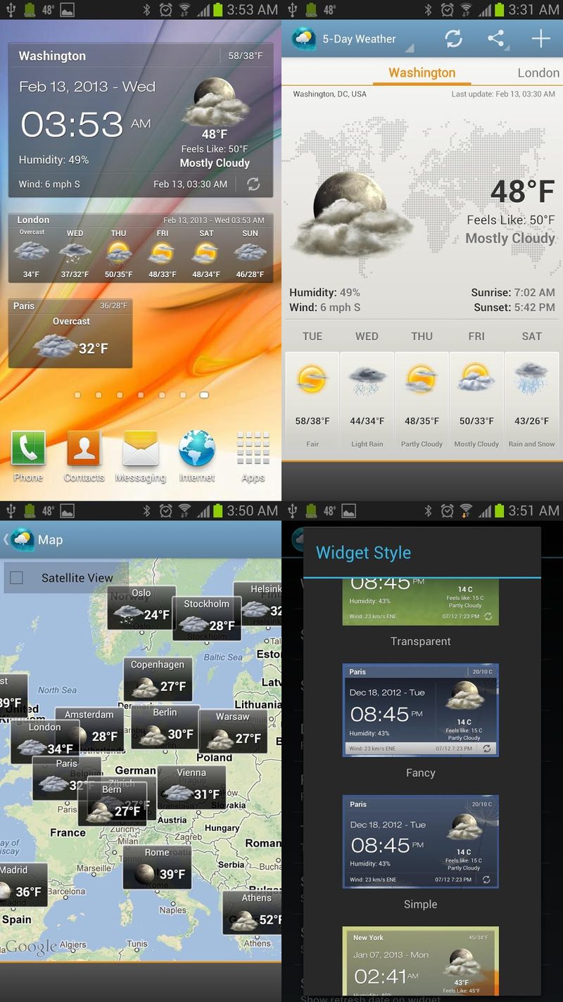 Android Weather & Clock Widget 3.5.4