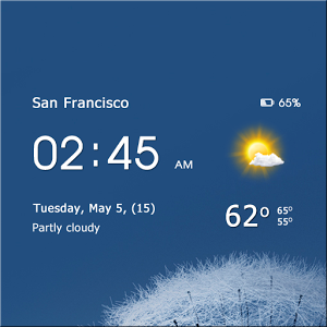 Transparent clock & weather 0.74 Android