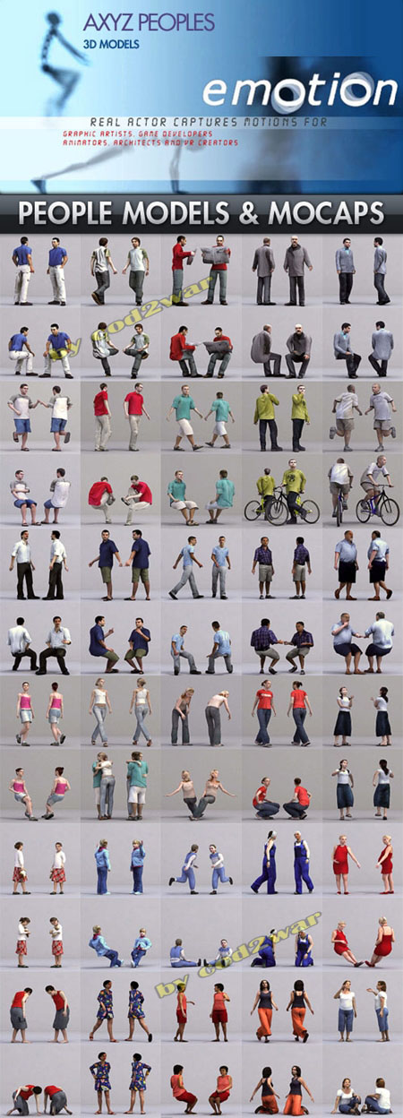 AXYZ DESIGN - People 3D Models & Motion Capture Data AXYZ DESIGN - People 3D Models & Motion Capture Data