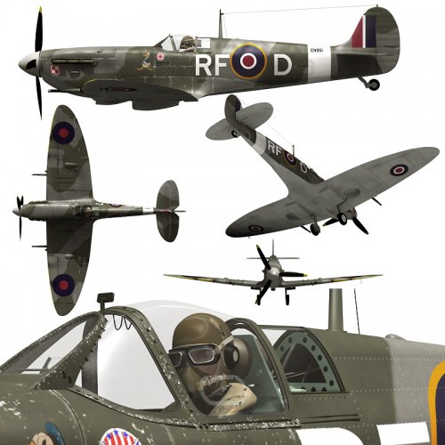 Renderosity Daz/Poser - Spitfire Mk Vb Renderosity Daz/Poser - Spitfire Mk Vb