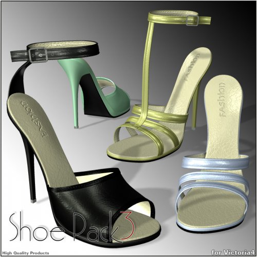 Renderosity Daz3D/Poser – Shoe Pack3 for V4