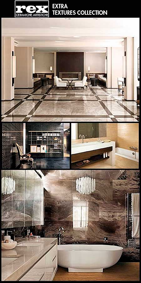 REX Ceramiche Artistiche - Extra Textures Collection 2012