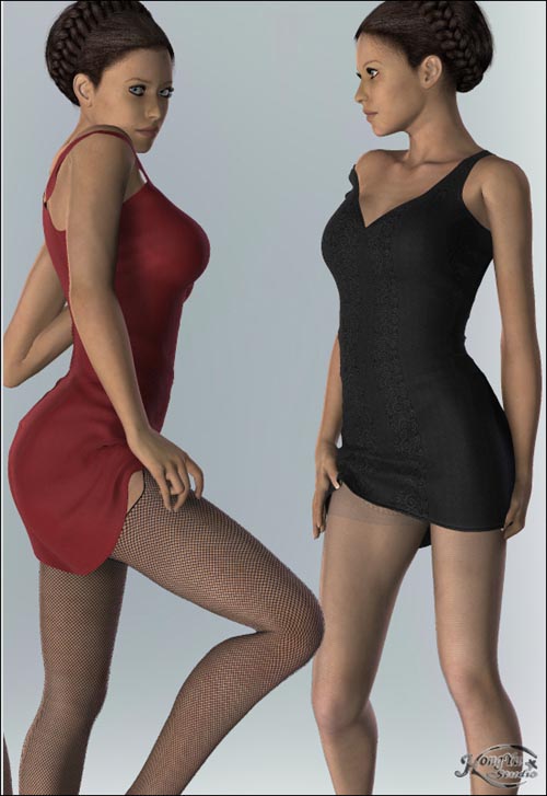 Renderosity Hongyu's JerseyDress for V4 Renderosity Hongyu's JerseyDress for V4
