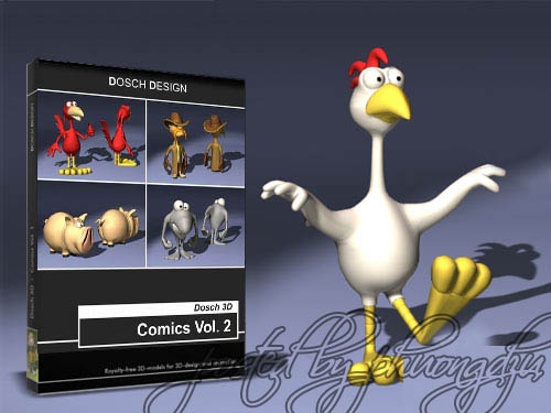 卡通模型 Dosch 3D – Comics V0l.02
