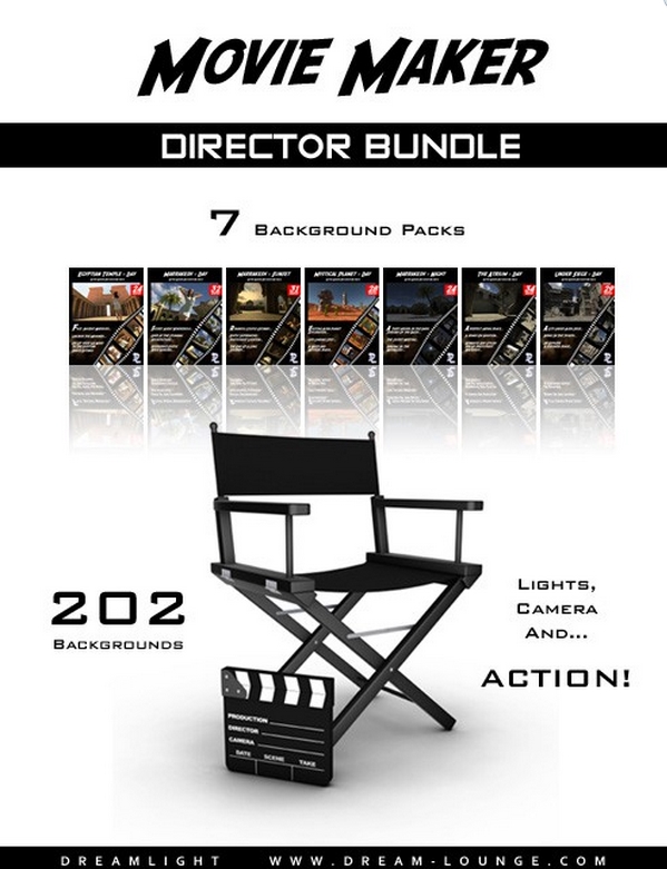 Movie Maker Director Bundle 360度全景背景包