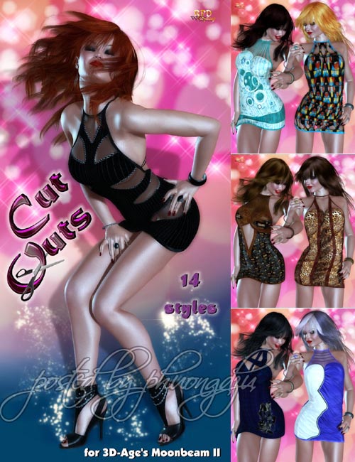 Renderosity Moonbeam II - CUT-OUTs Renderosity Moonbeam II - CUT-OUTs