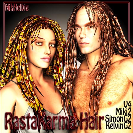 Renderosity RastaKarmaHair By NikHelbig Renderosity RastaKarmaHair By NikHelbig