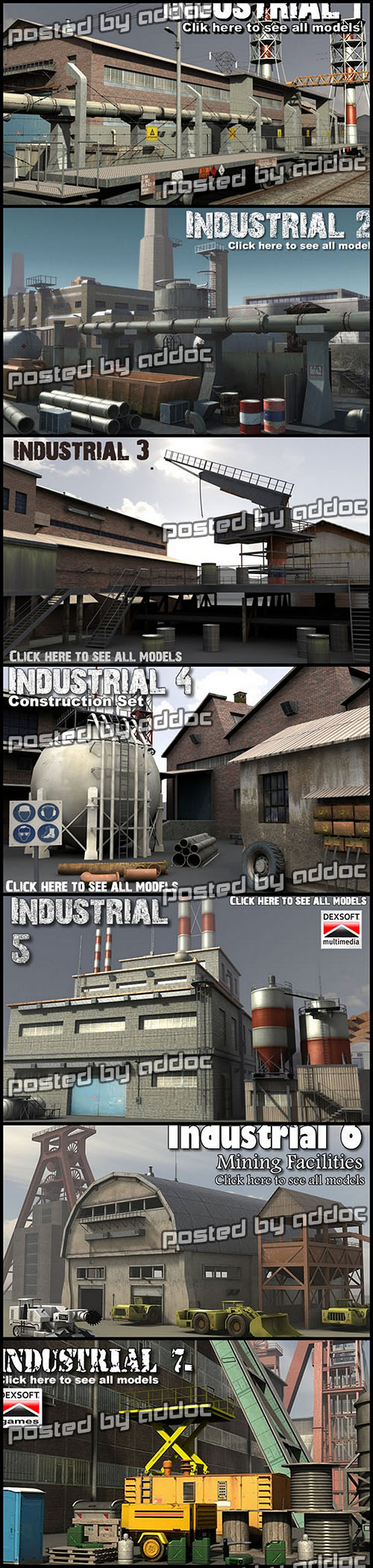 3D Models - DexSoft - Industrial Models Part 1-7 3D Models - DexSoft - Industrial Models Part 1-7